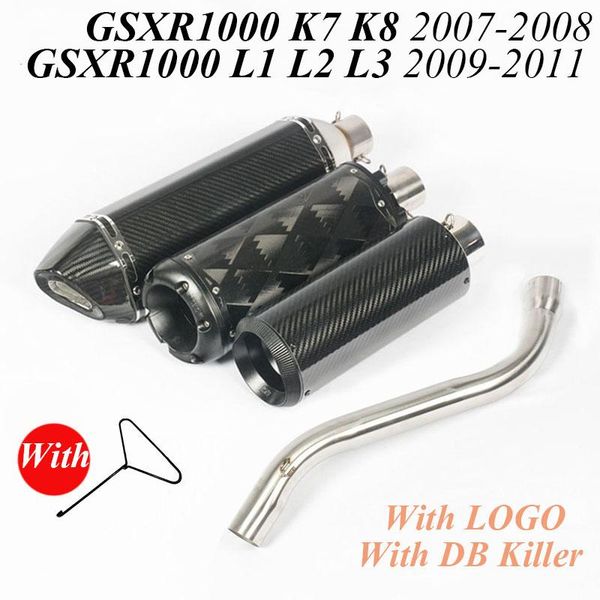 motorcycle exhaust system for gsxr1000 k7 k8 l1 l2 l3 2007- 2011 escape moto bike elbow slip ak middle link connecting pipe db killer
motorcycle exhaust system for gsxr1000 k7 k8 l1 l2 l3 2007- 2011 escape moto bike elbow slip ak middle link connecting pipe db killer