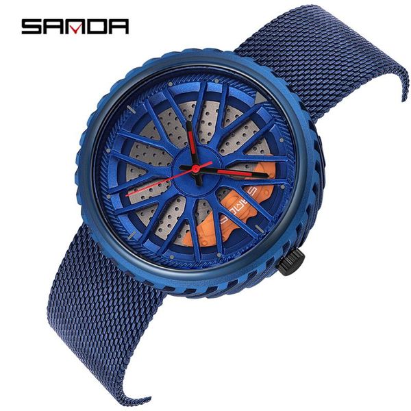 wristwatches sanda fashion cool wheel shape dial men watch premium quartz movement milan mesh belt gift wristwatch relogio masculino 104, Slivery;brown
wristwatches sanda fashion cool wheel shape dial men watch premium quartz movement milan mesh belt gift wristwatch relogio masculino 104, Slivery;brown