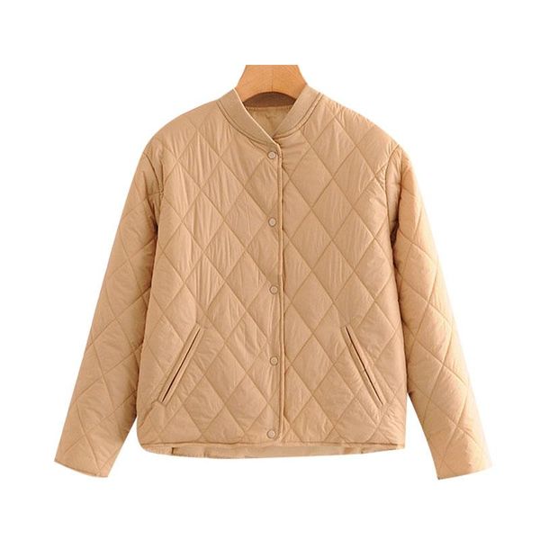 women's jackets women jacket streetwear fashion argyle loose paddedcoat vintage long sleeve side pockets female outerwear chic, Black;brown
women's jackets women jacket streetwear fashion argyle loose paddedcoat vintage long sleeve side pockets female outerwear chic, Black;brown