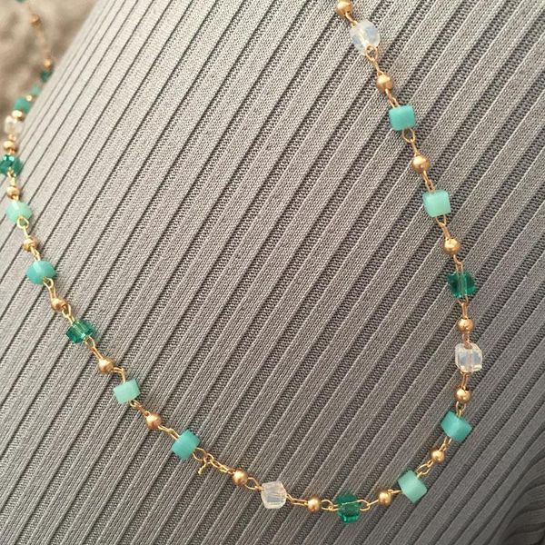 pendant necklaces bohemian colorful bead chain choker necklace for women charm handmade party jewelry drop, Silver
pendant necklaces bohemian colorful bead chain choker necklace for women charm handmade party jewelry drop, Silver