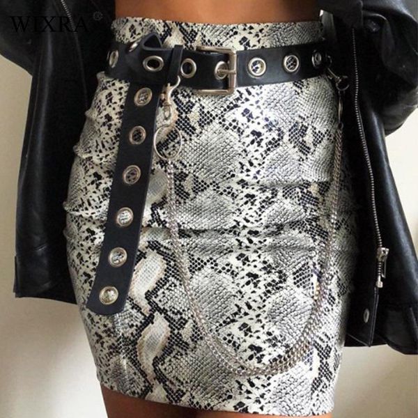 skirts wixra trendy high waist short skirt women pu snakeskin print mini female womens clothing, Black
skirts wixra trendy high waist short skirt women pu snakeskin print mini female womens clothing, Black