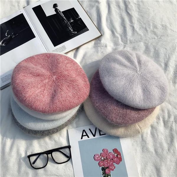 berets women's casual plain color knit beret hat fur knitting for women ladies artist beanie hats, Blue;gray
berets women's casual plain color knit beret hat fur knitting for women ladies artist beanie hats, Blue;gray
