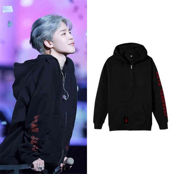 bangtan boys love yourself album zipper hoodies sweatshirts kpop jin suga j hope jimin v rm hooded long sleev women-clothing, Black
bangtan boys love yourself album zipper hoodies sweatshirts kpop jin suga j hope jimin v rm hooded long sleev women-clothing, Black
