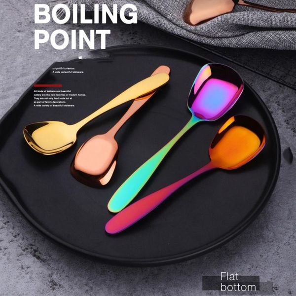 pcs/set stainless steel flat spoons dinnerware set for soup stirring spoon kitchen accessories cook tools home deco
pcs/set stainless steel flat spoons dinnerware set for soup stirring spoon kitchen accessories cook tools home deco