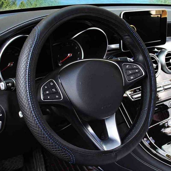 1pc universal car steering wheel cover skidproof auto steering- wheel cover anti-slip embossing leather car-styling car accessories y220422
1pc universal car steering wheel cover skidproof auto steering- wheel cover anti-slip embossing leather car-styling car accessories y220422