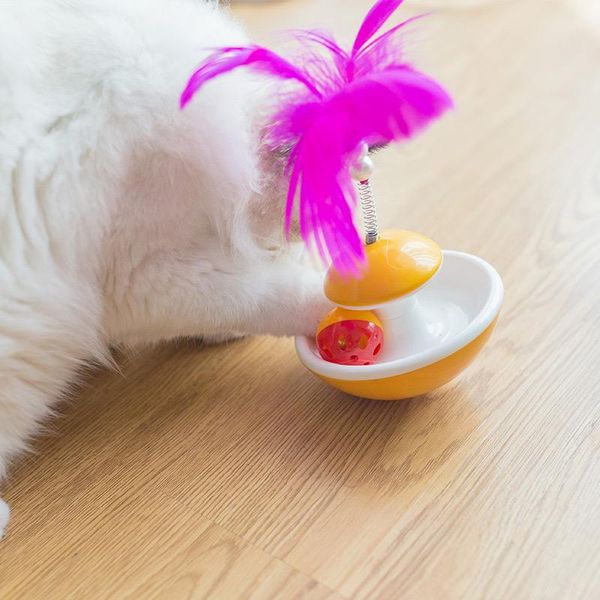 cat toys bell tumbler rolling scratching ball pet products cute entertainment interactive feather toy
cat toys bell tumbler rolling scratching ball pet products cute entertainment interactive feather toy