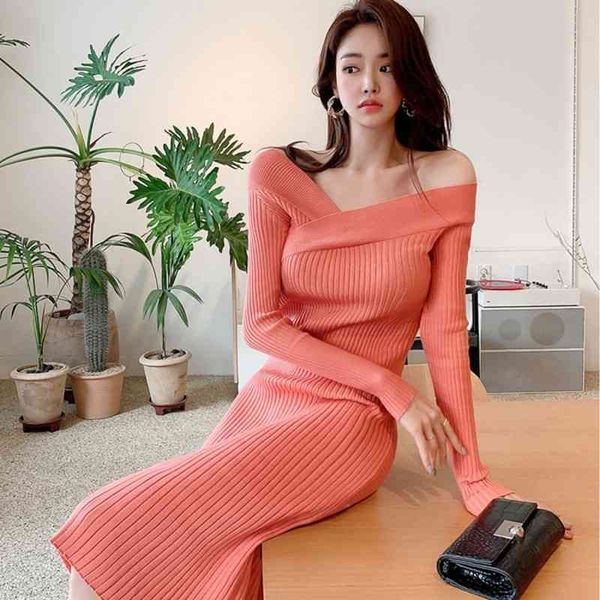 spring autumn pencil knitted dresses women elegant solid v neck slim party sheath empire orange korean ol dress 210514, Black;gray
spring autumn pencil knitted dresses women elegant solid v neck slim party sheath empire orange korean ol dress 210514, Black;gray