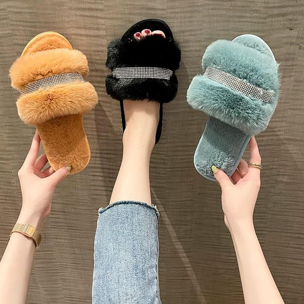 slippers men fluffy bedroom autumn winter women's furry warm non-slip ladies home cottin shoes round toe rhinestone woman, Black
slippers men fluffy bedroom autumn winter women's furry warm non-slip ladies home cottin shoes round toe rhinestone woman, Black