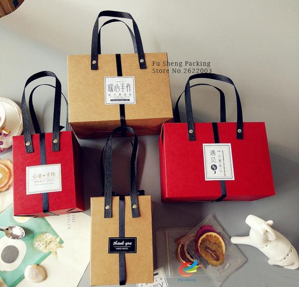gift wrap 11*11*15cm kraft brown and red portable baking box 21*10*15cm cake boxes bakery macaron cookies packaging100pcs/lot
gift wrap 11*11*15cm kraft brown and red portable baking box 21*10*15cm cake boxes bakery macaron cookies packaging100pcs/lot
