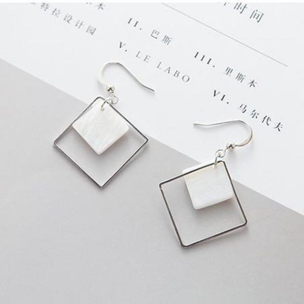2021 listing natural white shell simple temperament retro geometric earrings jewelry ladies collares boho, Silver
2021 listing natural white shell simple temperament retro geometric earrings jewelry ladies collares boho, Silver