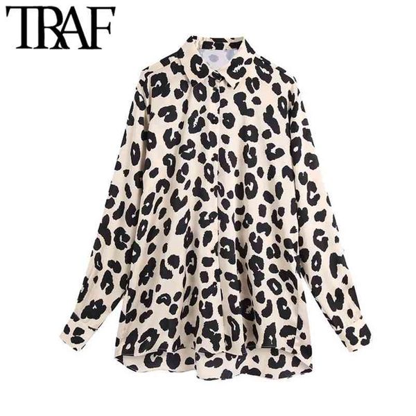 traf women fashion leopard print loose blouses vintage long sleeve button-up animal pattern female shirts chic 210412, White
traf women fashion leopard print loose blouses vintage long sleeve button-up animal pattern female shirts chic 210412, White