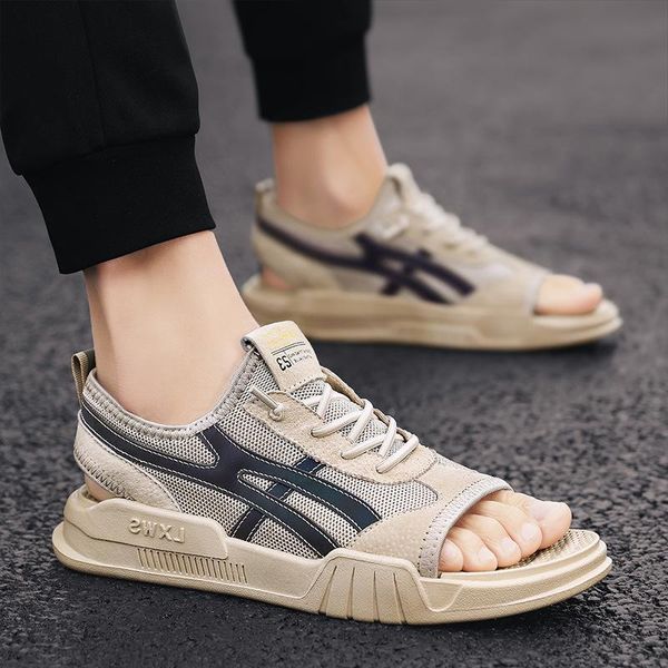 sandals men 2021 summer outdoor beach men's trend korean version of personalized fashion wear and slippers, Black
sandals men 2021 summer outdoor beach men's trend korean version of personalized fashion wear and slippers, Black