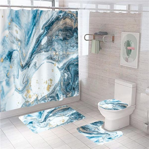 shower curtains 4pcs marble curtain set modern bathroom bathtub art decor waterproof partition with carpet bath mat 180x180cm
shower curtains 4pcs marble curtain set modern bathroom bathtub art decor waterproof partition with carpet bath mat 180x180cm