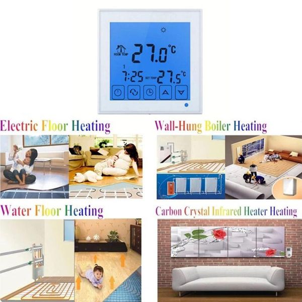 smart home control intelligent thermostat digital wireless touch temperature controller water heating radiator electric floor
smart home control intelligent thermostat digital wireless touch temperature controller water heating radiator electric floor