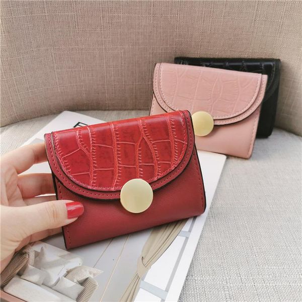 wallets 2021 korean-style fashion simple retro ring stone pattern thin small wallet female, Red;black
wallets 2021 korean-style fashion simple retro ring stone pattern thin small wallet female, Red;black