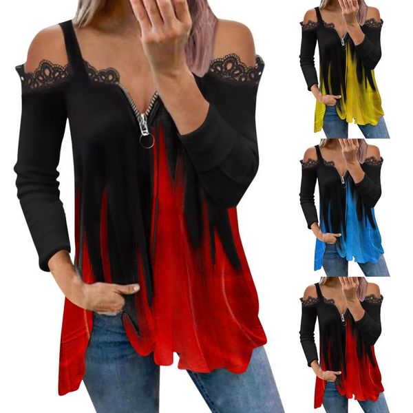 women's blouses & shirts lace autumn design solid color fashion v-neck long-sleeved strapless casual breathable pullover 2021, White
women's blouses & shirts lace autumn design solid color fashion v-neck long-sleeved strapless casual breathable pullover 2021, White
