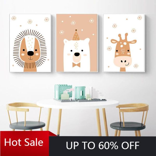 paintings self-adhesive painting wall sticker nursery art cute animals giraffe lion bear poster print children's baby room decoration
paintings self-adhesive painting wall sticker nursery art cute animals giraffe lion bear poster print children's baby room decoration