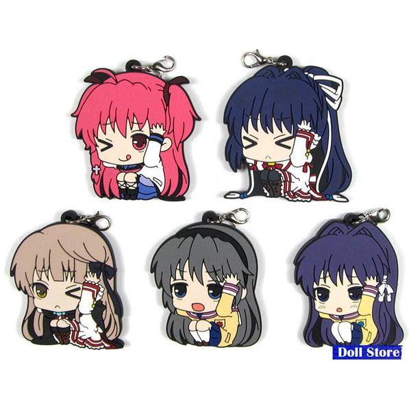 keychains angel beatsclannad rewrite original japanese anime figure rubber mobile phone charms/key chain/strap d262, Silver
keychains angel beatsclannad rewrite original japanese anime figure rubber mobile phone charms/key chain/strap d262, Silver
