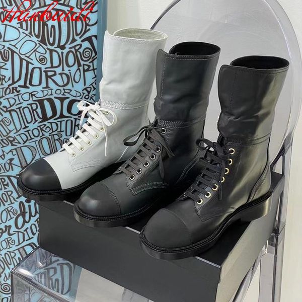 boots women autumn winter genuine leather short mixed colors hook designer shoes lace-up botas de mujer size 35-41, Black
boots women autumn winter genuine leather short mixed colors hook designer shoes lace-up botas de mujer size 35-41, Black