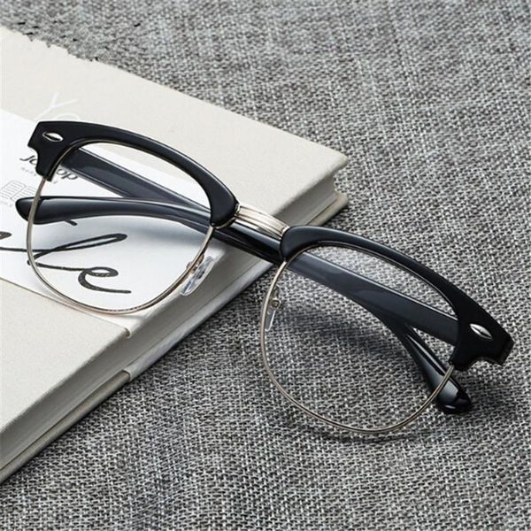 fashion sunglasses frames retro classic clear lens nerd glasses men women eyeglasses vintage half metal eyewear frame designed, Black
fashion sunglasses frames retro classic clear lens nerd glasses men women eyeglasses vintage half metal eyewear frame designed, Black