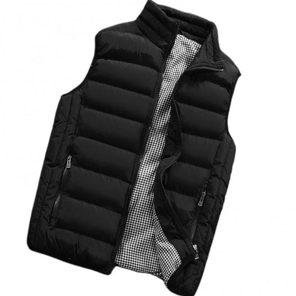 men's vests men vest plaid stand collar solid color cotton plus size zipper pocket warm waistcoat casual jackets loose coats autumn win, Black;white
men's vests men vest plaid stand collar solid color cotton plus size zipper pocket warm waistcoat casual jackets loose coats autumn win, Black;white