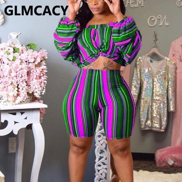 two piece striped suits off shoulder & skinny shorts set women's tracksuits, Gray
two piece striped suits off shoulder & skinny shorts set women's tracksuits, Gray