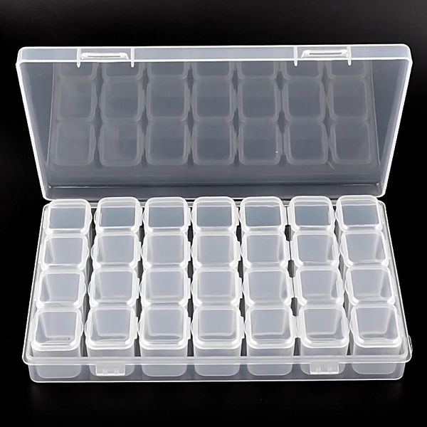 28 slots transparent plastic nail art storage box display case organizer holder for rhinestone beads cosmetic jewelry decoration
28 slots transparent plastic nail art storage box display case organizer holder for rhinestone beads cosmetic jewelry decoration