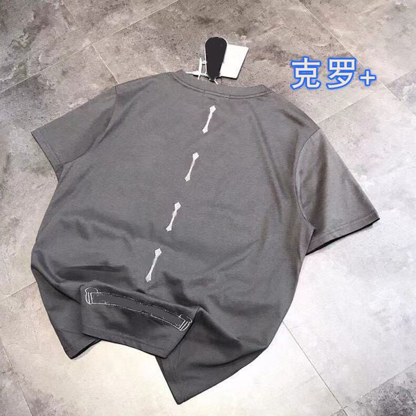 21 summer new fashion brand t-shirt women's cro + silver cross embroidery sanskrit short sleeve men's casual s, White
21 summer new fashion brand t-shirt women's cro + silver cross embroidery sanskrit short sleeve men's casual s, White