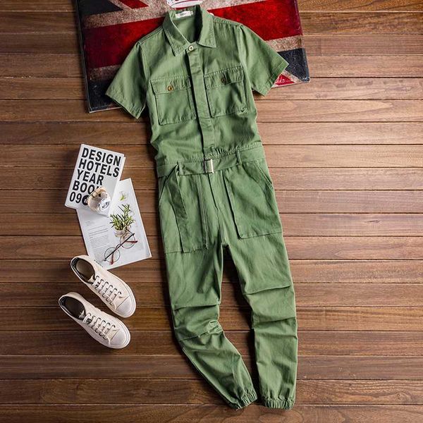 men's jeans short sleeve multi pockets cargo joggers jumpsuits with belt hip hop pants costume khaki black green yellow xnb6, Blue
men's jeans short sleeve multi pockets cargo joggers jumpsuits with belt hip hop pants costume khaki black green yellow xnb6, Blue