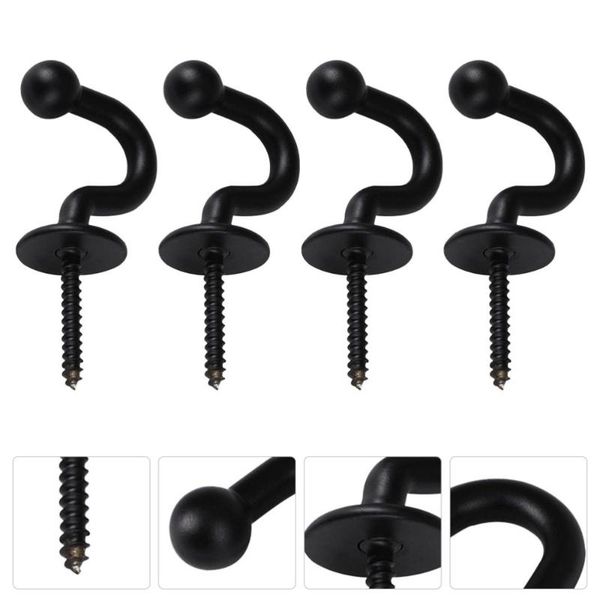 hooks & rails 4pcs modern curtain hanging set zinc alloy wall hook metal hanger (black)
hooks & rails 4pcs modern curtain hanging set zinc alloy wall hook metal hanger (black)