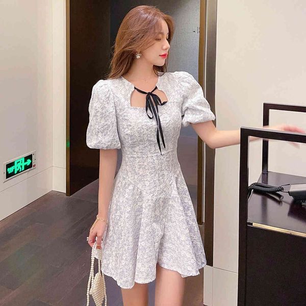 llzacoosh summer sweet puff sleeve print women's o neck bowknot hollow out slim a-line draped elegant mini dresses 210514, Black;gray
llzacoosh summer sweet puff sleeve print women's o neck bowknot hollow out slim a-line draped elegant mini dresses 210514, Black;gray