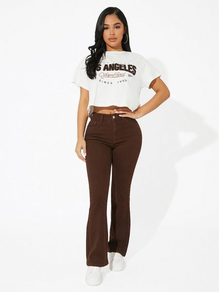 petite solid bootcut jeans b8in#, Blue
petite solid bootcut jeans b8in#, Blue