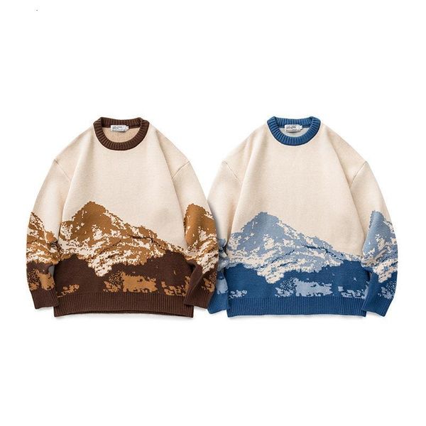 Men's Sweaters Men Harajuku Moutain Winter Pullover Mens Casual Fashions Sweater Women Vintage Clothes Couple Wear XSBJ, White;black
Men's Sweaters Men Harajuku Moutain Winter Pullover Mens Casual Fashions Sweater Women Vintage Clothes Couple Wear XSBJ, White;black