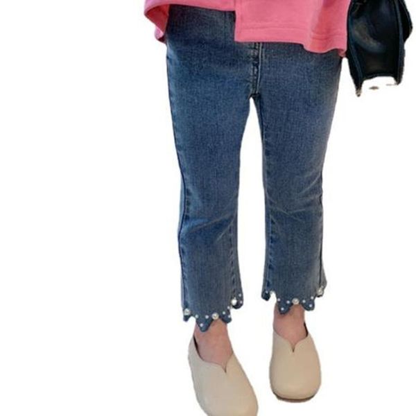 jeans ariival autumn baby girl pearl beading kids elastic waist casual trousers, Blue
jeans ariival autumn baby girl pearl beading kids elastic waist casual trousers, Blue