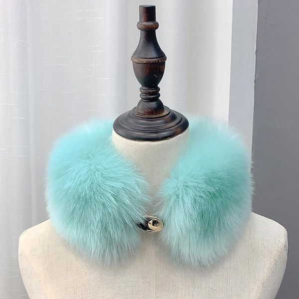 scarves 19 color korean version imitation fur collar scarf double-sided winter woman female warm solid choker, Blue;gray 
scarves 19 color korean version imitation fur collar scarf double-sided winter woman female warm solid choker, Blue;gray