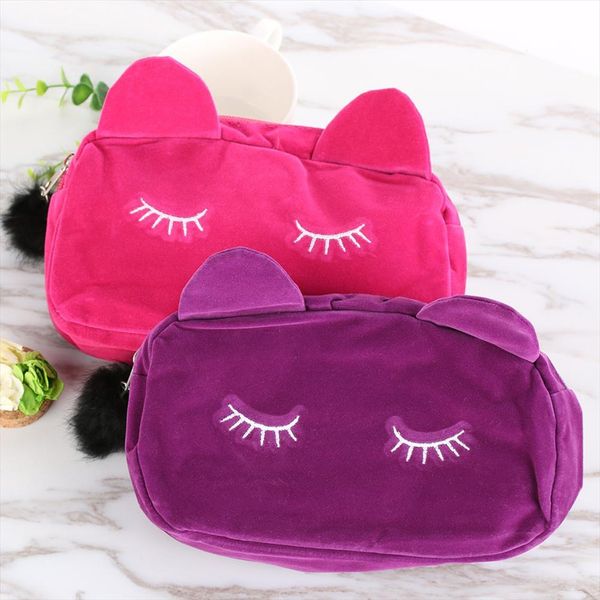 portable cartoon cat makeup bag coin storage case travel make up pouch cute flannel cosmetic cases for women girls
portable cartoon cat makeup bag coin storage case travel make up pouch cute flannel cosmetic cases for women girls