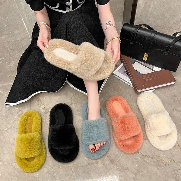 slippers shoes woman's fur flip flops low slides platform flock 2021 plush flat massage with basic rubber short wo, Black
slippers shoes woman's fur flip flops low slides platform flock 2021 plush flat massage with basic rubber short wo, Black