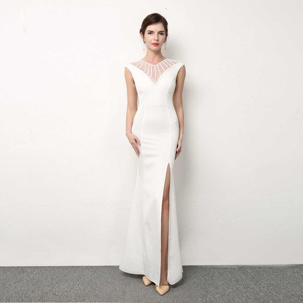 luxury party evening dress 8181 long fishtail slim fit bag hip fork nightclub host annual meeting celebrity evening, White;pink
luxury party evening dress 8181 long fishtail slim fit bag hip fork nightclub host annual meeting celebrity evening, White;pink