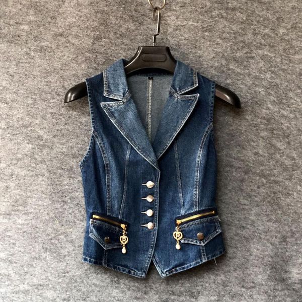 women's vests 2021 summer denim waistcoat korean fashion casual sleeveless short jeans vest jackets female slim coat z509, Black;white
women's vests 2021 summer denim waistcoat korean fashion casual sleeveless short jeans vest jackets female slim coat z509, Black;white