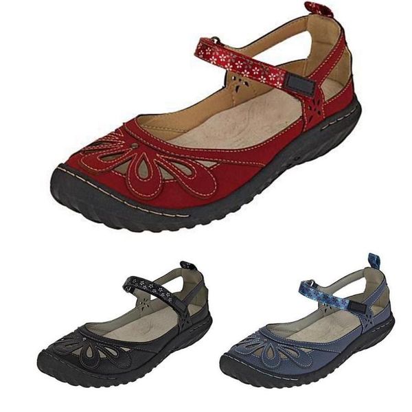 sandals women floral hollow flat boat shoes old woman non-slip fairy tale breathable thick soft bottom ankle-wrap, Black
sandals women floral hollow flat boat shoes old woman non-slip fairy tale breathable thick soft bottom ankle-wrap, Black