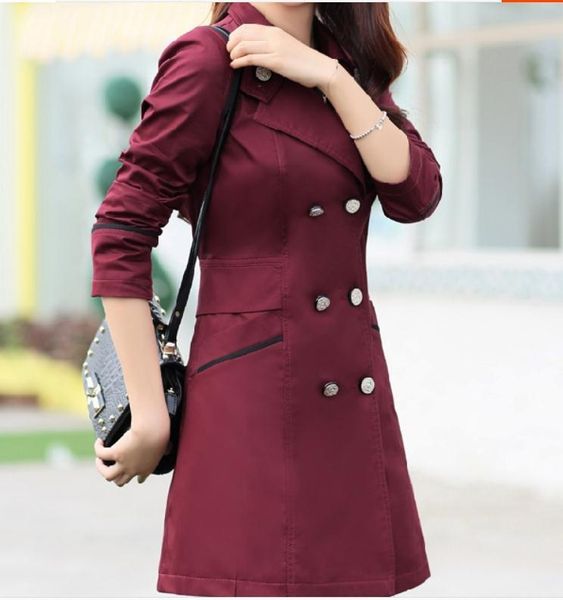 women's trench coats 2021 spring and autumn with style fashion long sleeve windbreaker coat, Tan;black
women's trench coats 2021 spring and autumn with style fashion long sleeve windbreaker coat, Tan;black