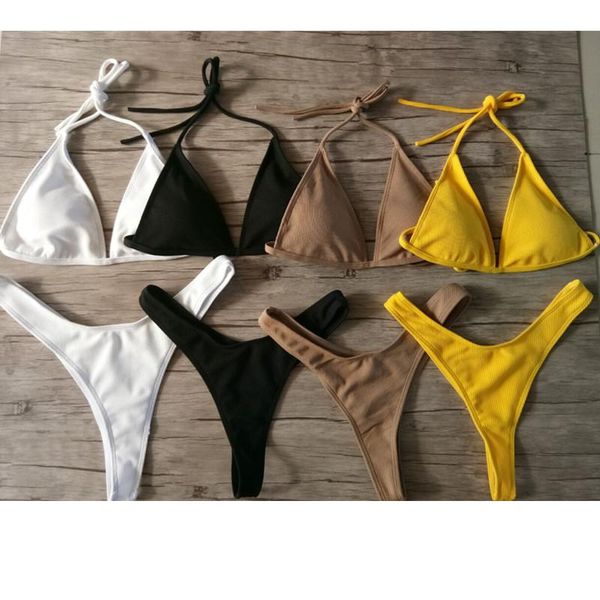 one-piece suits brazilian girls swimming bikini small cup+ high cut style beach biquini solid black/white micro swim thong bikinis
one-piece suits brazilian girls swimming bikini small cup+ high cut style beach biquini solid black/white micro swim thong bikinis