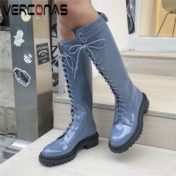 boots verconas patent leather knee-high for women cross-tied shoes woman back zipper fashion concise autumn winter long boot1, Black
boots verconas patent leather knee-high for women cross-tied shoes woman back zipper fashion concise autumn winter long boot1, Black