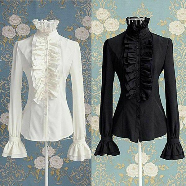 women ol office blouses fashion ladies white shirt high neck frilly ruffle cuffs shirts female blouse plus size women's &
women ol office blouses fashion ladies white shirt high neck frilly ruffle cuffs shirts female blouse plus size women's &