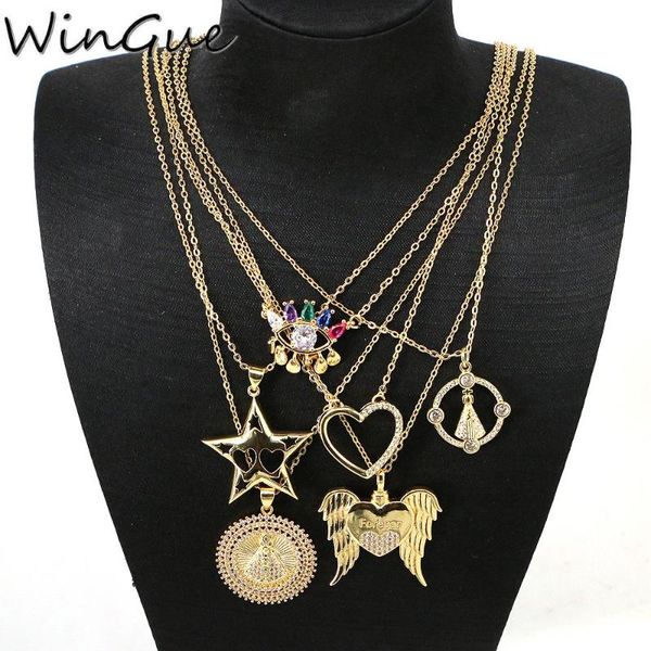pendant necklaces crystal zircon heart star angel wing charm necklace for women gold color medallion bijoux femme 2021 jewelry gift, Silver
pendant necklaces crystal zircon heart star angel wing charm necklace for women gold color medallion bijoux femme 2021 jewelry gift, Silver