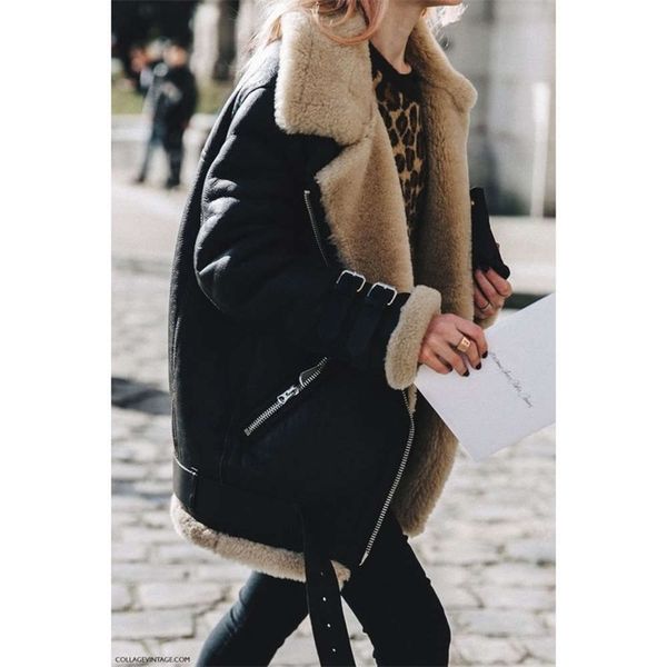 women's jackets coats locomotive deerskin cashmere lamb lapel fur cotton 1bpn, Black;brown
women's jackets coats locomotive deerskin cashmere lamb lapel fur cotton 1bpn, Black;brown