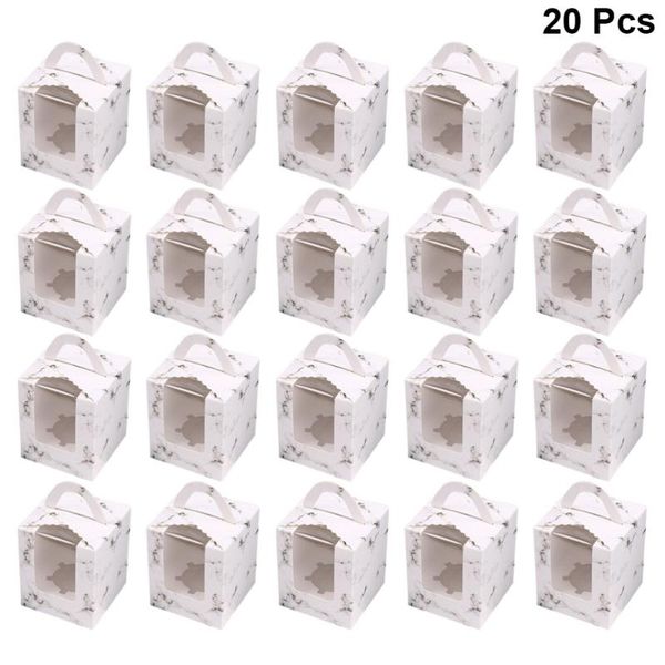 20pcs marbling cupcake boxes with handle portable muffin holder dessert containers (1 cavity) gift wrap
20pcs marbling cupcake boxes with handle portable muffin holder dessert containers (1 cavity) gift wrap