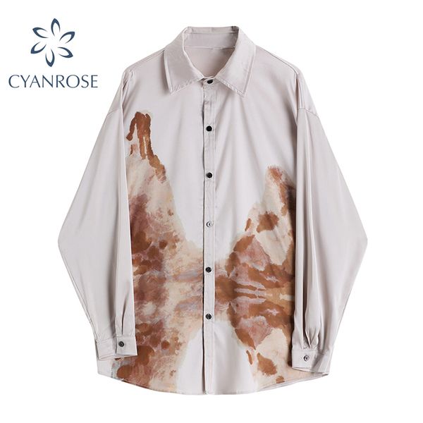 spring fashion blouse women vintage print single breasted retro streetwear shirt female oversized long sleeve ulzzang 210430, White
spring fashion blouse women vintage print single breasted retro streetwear shirt female oversized long sleeve ulzzang 210430, White