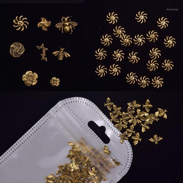 50pcs/lot nail alloy decoration/gold metal black bees flower art charm diy deco for gel and polish design1, Silver;gold
50pcs/lot nail alloy decoration/gold metal black bees flower art charm diy deco for gel and polish design1, Silver;gold