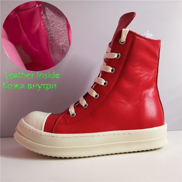 boots spring women red and pink women's genuine leather ankle boot fashion young grils footwear kygc, Black